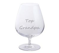 Grandpa Father's Day or Birthday Dartington Brandy Glass (Top Grandpa)