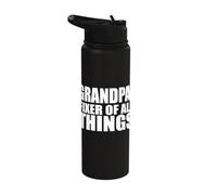 Grandpa - Fixer of All Things Master Grandparent Design Stainless Steel Insulated Water Bottle