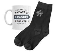 Grandpa Gift Mug Socks Present Keepsake Grandpa Gift Set Coffee Mug Men's Socks Size 6-11