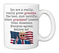 Grandpa Gifts Mug from Granddaughter Grandson Father's Day Mug You Are A Really Great Grandpa 11oz Funny Grandpa Gift for New Dad Future Paw for