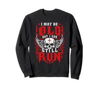 Grandpa I MAY BE OLD BUT I CAN STILL RUN Funny Runner Sweatshirt