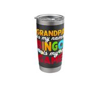 Grandpa is My Name Bingo is My Game Stainless Steel Insulated Tumbler