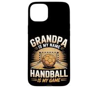 Grandpa Is My Name Handball Is My Game Case for iPhone 15 Plus