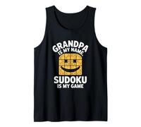Grandpa Is My Name Sudoku Is My Game Tank Top