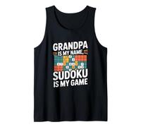 Grandpa Is My Name Sudoku Is My Game Tank Top