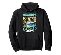 Grandpa Of The Birthday Cruise Boy Vacation Celebration Pullover Hoodie