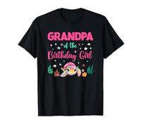 Grandpa Of The Birthday Girl Sea Turtle Ocean Birthday Party T-Shirt