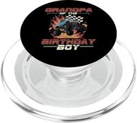 Grandpa Of The Birthday Party Monster Truck Grandpa PopSockets PopGrip for MagSafe