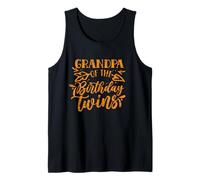 Grandpa of The Birthday Twins Celebrate Twin Cute Granddad Tank Top