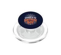GRANDPA of the BOY Birthday Web Spider Halloween Party Tee PopSockets PopGrip for MagSafe