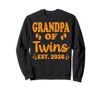 Grandpa of Twins 2026 New Grandfather Baby Announcement Sweatshirt