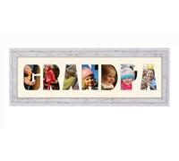 Grandpa Photo Frame Letter Word Name Frame Single Mounted 1352A (Shabby Chic Finish Frame Cream Mount)