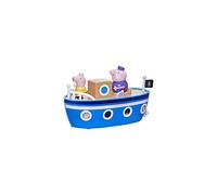 Peppa Pig Grandpa Pig’s Cabin Boat Preschool Toy: 1 Figure, Removable Deck, Rolling Wheels, for Ages 3 and Up, Multicolor (F3631)