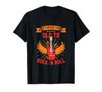 Grandpa Rocker Never Too Old To Rock & Roll T-Shirt T-Shirt