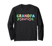 Grandpa Saurus Kids Dinosaur Birthday Party Family Matching Long Sleeve T-Shirt