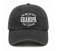 Grandpa The Legend Baseball Cap, Embroidered Vintage Hat, Gifts for Grandad | Cotton cap with “Grandpa The Legend” embroidery, 54-62cm, grandad birthday gifts and grandad gifts from grandchildren