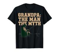 Grandpa: THE MAN THE Myth Fishing Legend Retirement T-Shirt