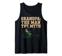 Grandpa: THE MAN THE Myth Fishing Legend Retirement Tank Top