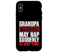 Grandpa Warning May Nap Suddenly At Any Time - Grandfather Case for iPhone X/XS