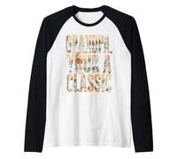 Grandpa Your A Classic Outdoor Hunting Fishing Deer Raglan Baseball Tee