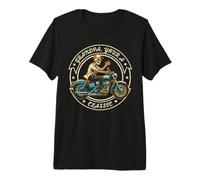 Grandpa Your A Classic Skeleton Biker Motorcycle Premium T-Shirt