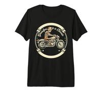 Grandpa You're a Classic Skeleton Motorcycle Rider Premium T-Shirt