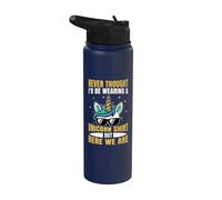Grandparents Day Never Thought I'd Be Wearing A Unicorn Stainless Steel Insulated Water Bottle