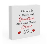 Grandparents Gifts from Grand Kids Grandchildren Wooden Desk Decor for Home Birthday for Grandma Grandpa Nana Grandfather Grandmother Thanksgiving Day Presents from Granddaughter Grandson