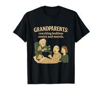 Grandparents Humor Bedtime Stories Graphic T-Shirt