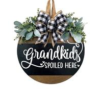 Grandparents Sign for Front Door, Rustic Wooden Hanging Welcome To Grandma And Grandpa's House Welcome Door Sign Grandma Gifts