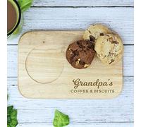 Grandpa's Coffee & Biscuits Board, Wooden Treat Board, Snack Tray, Father's Day, Birthday Gifts for Grandpa