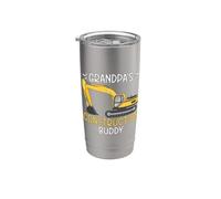 Grandpas Construction Buddy Excavator Stainless Steel Insulated Tumbler