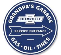 Grandpa's Garage Service Entrance Car Sign