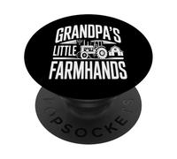 Grandpas Little Farmhands Tractor Barn Scene PopSockets Adhesive PopGrip