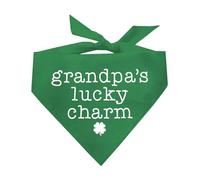 Grandpa's Lucky Charm St. Patrick's Day Dog Bandana (Green, OS 1203)