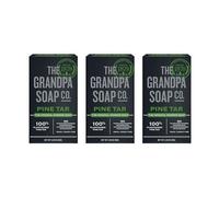 Grandpa's Pine Tar Bar Soap 3.25 Ounce (Pack of 3)