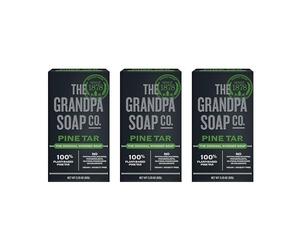 Grandpa's Pine Tar Bar Soap 3.25 Ounce (Pack of 3)