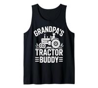 Grandpa's Tractor Buddy Farm Kid Grandchild Tank Top
