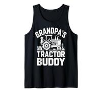 Grandpa's Tractor Buddy Farm Kid Grandchild Tank Top