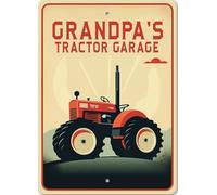 Grandpas Tractor Garage Sign