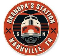 Grandpas Train Station With Location Sign