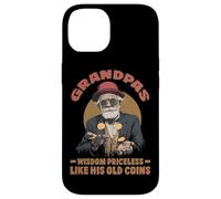 Grandpas wisdom priceless like his old coins Case for iPhone 14