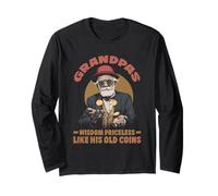 Grandpas Wisdom Priceless Like his Old Coins Long Sleeve T-Shirt