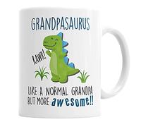 Grandpasaurus Mug Grandpa Dinosaur Cup for Fathers Day Birthday Christmas Funny Mug Present for Grandpa