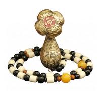 GrandSail Rotating Ruyi Fortune Bag Feng Shui Amulet - Solid Brass Everything as Desired Kinetic Spinner - Professional Prosperity & Luck Talisman - Desktop Decor for Ages 14+