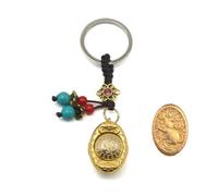 GrandSail Twelve Zodiac Ingot Spinning Keychains, One Size, Zinc, gold