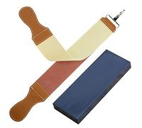 Grandslam Sharpening Stong Whetstone Set, Professional Natural 2 Sided Water Hone 3000# Whetstone, Kinfe Sharpening Stone Kit with Leather Strop, Slurry Stone, Polishing Compound