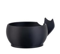 Grandslam Shaving Bowl with Ridges, Shaving Mug with Brush Stand, Shaving Soap Bowl for Shaving Cream and Soap, Durable & Holds Heat Longer, Rich & Thick Lather, Great for Traveling and Use at Home