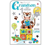 Grandson 1st Birthday Card