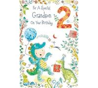 Grandson 2nd birthday - Age 2 Birthday Card